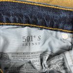 Levi's  Dark Blue 501s Skinny Jeans 
Size: 26 Photo 4
