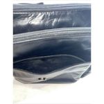 Perlina PERILINA BLACK LEATHER‎ BACKPACK  9x11x3" Photo 3