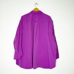 Athleta  Oversized Poplin Top Jazzy Purple Women’s 2X Button Front Shirt Photo 1
