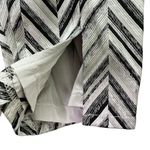 Lulus Creative Thinking Silver Black Metallic Zigzag High Waist Pants Sz Medium Photo 11