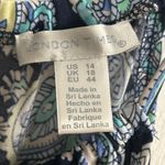 LONDON TIMES Paisley Maxi Dress Women's Size 14 Halter Neck Sleeveless Boho Black Photo 4