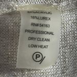 Calvin Klein Knit Ribbed Sweater Dress Cream Sparkle Cowl Size M Photo 1