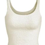 SKIMS Cozy Knit Crop Tank Top Women's 2X/3X Bone Fuzzy Sherpa Comfy Lounge NWOT Photo 1