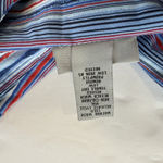 Catherines Red Blue Striped 3/4 Roll Tab Sleeve Button Up Utility Shirt Size 4X Photo 11