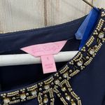 Lilly Pulitzer Bronte Embellished Shift Dress in True Navy Size 4 63062 Photo 3
