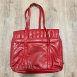BUXTON | Chic Red Faux Leather Shoulder Messenger Tote Bag Photo 1
