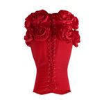 Women’s Red Bodycon Flower Dress Corset Style Back Size L NWOT Size L Photo 10