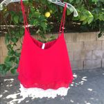 💜CLEARANCE💜crop top w/lace. Small stain on back Size L Photo 1