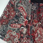 Heart Soul XL Paisley Poncho Lace Top Plus in Black Red Size 16 Photo 1