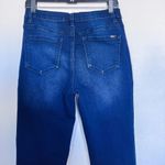 DG2 by Diane Gilman Women's Cotton Blend Dark Wash Jeans with Floral Embroidery Blue Size 8 Photo 5