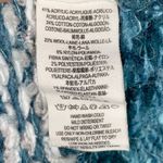 Free People  Through the Storm Sea Blue Fair Isle Chunky Knit Long Sleeve Sweater Photo 5