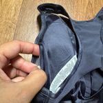 Nike Womens Dri Fit Mesh Cut Out Dark Gray Sports Bra Size Small Swoosh Photo 6