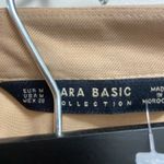 ZARA  trench dress tan medium lightweight w gold buttons Photo 4