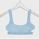 Forever 21 Ribbed Cutout Bikini Top - Light Blue Photo 1