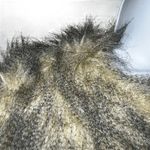 W118 By Walter Baker Jana Faux Fur Charcoal & Cream Cropped Jacket NWOT Medium Photo 3