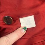 Eddie Bauer  Vintage Wool Windowpane Plaid Blazer Red Women’s Size Small Academia Photo 7