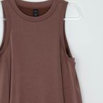 Ododos Womens Brown Sleeveless Tank Dress Size XL Pockets Stretch Athleisure Photo 3