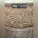 ZARA  Brown Fitted Long Sleeve Crop Top Photo 2