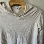 Pure J Jill Hoodie Tunic Pullover Light Gray Cotton Blend Long Sleeve Size XL Photo 1