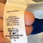 Pink Owl  Apparel Colorblock Women's Mini Dress Blue, Green, and White Size Small Photo 4