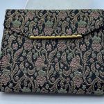 Vintage Larcazy, 230.Ruede Rivoli, Paris brocade wallet. Gold Photo 0