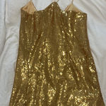 Showpo  Gold Sequin Dress Mini Photo 0