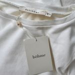 Bohme NWT  White Puff Sleeve T-Shirt Dress Photo 2
