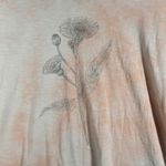 American Eagle Shirt Graphic Tee Floral Print Short Sleeve‎ Top Tie Dye Medium Pink Photo 4