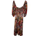 Hutch Haven Smocked Floral Maxi Dress M Anthropologie Fall Cottage Boho Romantic Photo 2