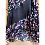 Sandro  Paris Long Floaty Floral Printed Asymmetrical Skirt Size 1 Photo 5