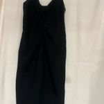 H&M  Black Sleeveless V-Neck Sheath Midi Dress Photo 1