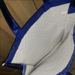 Euc LeVian blue shopping tote bag with handles Photo 3