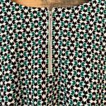 MELLODAY  Green‎ and Black Geo Print Top Medium Photo 4