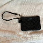 Coach Mini Monogram Black Clutch Card Wallet Wristlet Photo 3