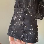 Free People  Stars Align Tie neck button front blouse size large Photo 8
