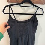 NWT Quince 100% European Linen Scoop Neck Midi Dress Black XS Photo 4