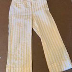 Etcetera  Poplin Striped Kick Flair Capri. Size 4 Photo 0