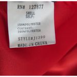 Akira Red Blazer Jacket Open Front Collarless Jacket Medium Photo 4