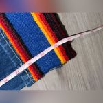 L&B  Lucky and Blessed Serape Inlay Patchwork Women’s Fitted Unique Dark Jeans Photo 7