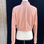 Nike Pink 1/4 Zip Cropped Long Sleeve Crop Sweater Size Small Photo 5