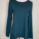 Banana Republic  Green Tunic Jersey Lace Trim Crew Neck Sz Small Photo 0