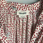 Zadig & Voltaire Rinka Heart-print Dress In Red Silk Small Photo 7