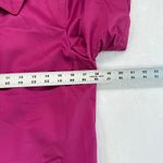 Coach  Rain Coat Magenta‎ Floral Lined Button Front Jacket Coat XS READ Photo 6