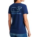 Vineyard Vines  Whale Short-Sleeve Pocket Tee Blue Women’s Small Photo 0