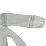 International concepts INK womens white long sleeve lace inset peasant top lined blend sz small Photo 3