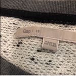 Gap 🆕 high low bow 3/4 sleeve gray sweatsh… Photo 5