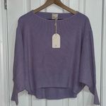 Kerisma Yuzu Knit Sweater Top Periwinkle Lavender Size S/M NWT Photo 1