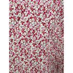 BLANKNYC Floral Quilted Bomber Jacket Pink White Burgundy Women's XL Drawstring Photo 4