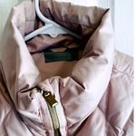 Athleta Quilted Goose Down Vest Rose Pink Stand Collar Zip Pockets Women's XS Photo 7
