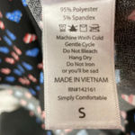 LULA ROE WO SIZE SMALL NAVY PATRIOTIC HEARTS DRESS HIGH- LO HEM CLEAN Photo 5